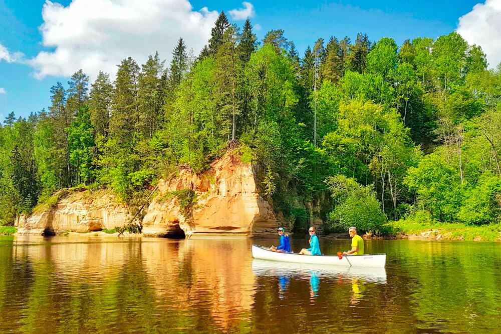 kayak parco del gauja